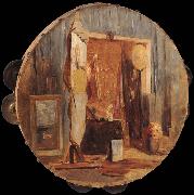 Arthur streeton in the artist-s studio painting